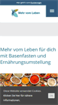 Mobile Screenshot of mehr-vom-leben.at