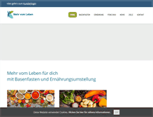 Tablet Screenshot of mehr-vom-leben.at